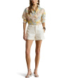 Linen Roll-Tab Sleeve Tunic