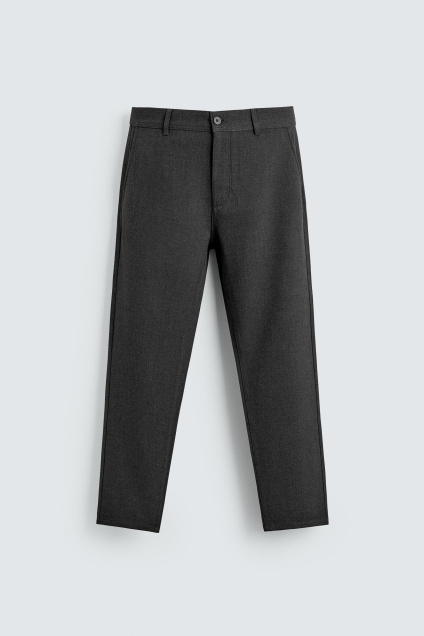Zara БРЮКИ ЧИНОС СО СТРУКТУРНЫМ РИСУНКОМ - КОМФОРТ 520387470-816-36