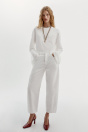 Zara Z1975-БЕЛЫЕ ДЖИНСЫ-БОЧКИ С ВЫСОКОЙ ТАЛИЕЙ?
