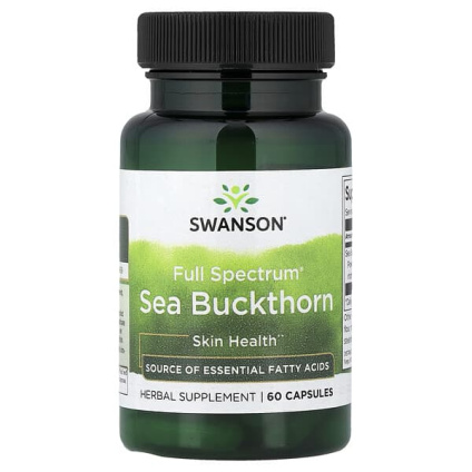 Swanson, Full Spectrum®, облепиха, 60 капсул (400 мг в 1 капсуле)