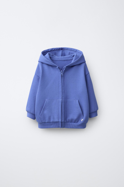 Zara ОДНОТОННАЯ ТОЛСТОВКА С ЗАСТЕЖКОЙ-МОЛНИЕЙ 513981402-400-6
