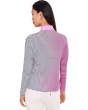 Sunsense Gradient Stripe Long Sleeve Quarter Zip