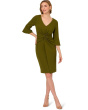 Twist Crepe Short Dress