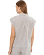 Petite Lurex Linen Resort Shirt