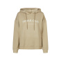 Kapuzensweatshirt mit Schriftzug, beige