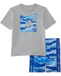 adidas Kids Хлопковая футболка из вереска и короткий комплект камуфляжа Aop (для младенцев)
