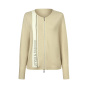 2-Wege-Rei_verschluss-Strickjacke mit Schriftzug mit Glitzersteinchen, sand-ecru