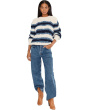 Frankie Cable Striped Pullover