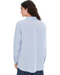 Organic Handkerchief Linen Classic Collar Long Shirt