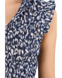Petite Leopard Sketch Smocked Top