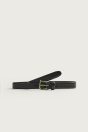 Zara Черный кожаный ремень для торжественного случая