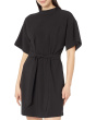 Drop Shoulder Moch Neck Dress