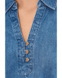 Denim 3/4 Sleeve Short Dress