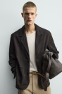 Zara ПИДЖАК ИЗ ПРОМЫТОЙ ЗАМШИ 509040283-716-2