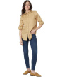 Petite Linen Roll Tab–Sleeve Shirt