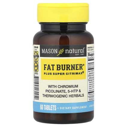 Mason Natural, Fat Burner Plus Super Citrimax, 60 таблеток