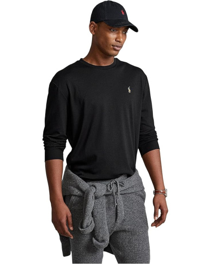 Polo Ralph Lauren Мужская футболка классического покроя с длинным рукавом Soft Touch