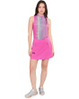 Sleeveless Zip Front Mandarin Collar