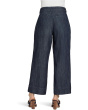 Teresa Ankle Pleat Jeans in Dark Indigo