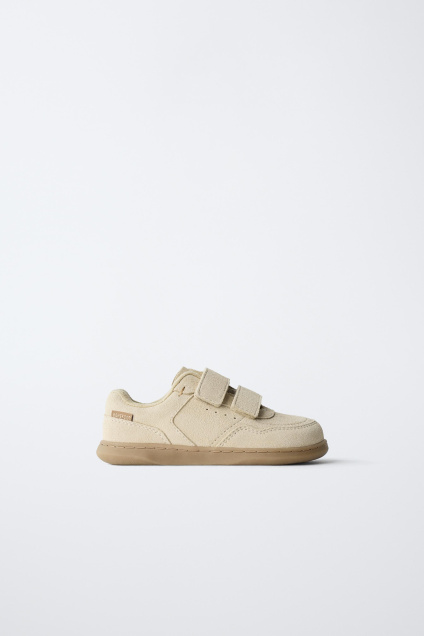 Zara КОЖАНЫЕ КРОССОВКИ С РЕМЕШКОМ BAREFOOT 502649806-107-21