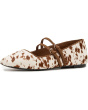 Madewell Женские балетки The Greta на плоской подошве с двойным ремешком из коллекции Haircalf