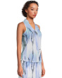 Matrix Print Sleeveless Top