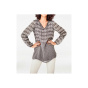 Designer-Tunikabluse, taupe