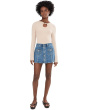 Button Front Skort