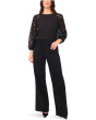 Crew Neck Lace Sleeves Long Sleeve