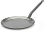 de Buyer - Crêpe-Pfanne CARBONE PLUS aus schwerem Eisenstahl - 24 cm - 5120.24, Silber