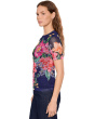 Eleanor Mesh Short Sleeve Tee - Celiora Navy