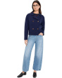 Long Sleeve Double Breasted Crop Jacket