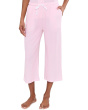 Petite Short Sleeve Notch Top & Capri Pajama Set