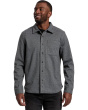 Long Sleeve Button Up Herringbone Knit Shirt