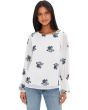Embroidered Long Sleeve Smocked Cuff Blouse