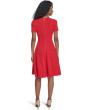 Short Sleeve Scuba Crepe A-Line