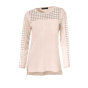 Designer-Pullover m. Spitze, sand