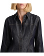 Seamed Shirt Mini Dress In Rinse