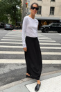 Zara Бочкообразная юбка ZW COLLECTION черного цвета