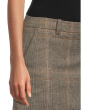 Trouser Mini Skirt - Plain Weave Plaid