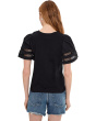Short Sleeve Combo Cotton Trim Sleeve