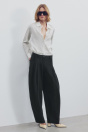 Zara КОЖАНЫЙ ботинок с откидной спинкой Сломанный белый?