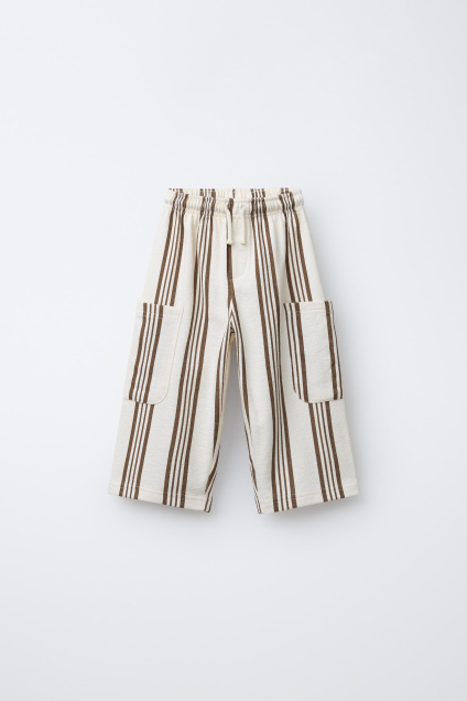 Zara БРЮКИ В ПОЛОСКУ 507305585-086-18