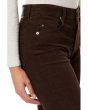 Angeline Mid-Rise Flare in Sulfur Bitter Chocolate