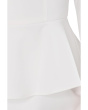 Crepe Peplum Short Dress