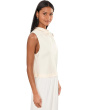 Cropped Cowl Neck Top