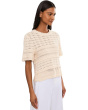 Multi Stitch Pointelle Sweater