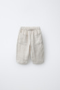 Zara МЕШКОВАТЫЕ БРЮКИ ИЗ 100% ЛЬНА 500301003-052-6