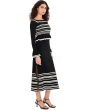 Off Shoulder Knit Midi Dress