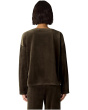 Cozy Velour Knit Bateau Neck Boxy Top